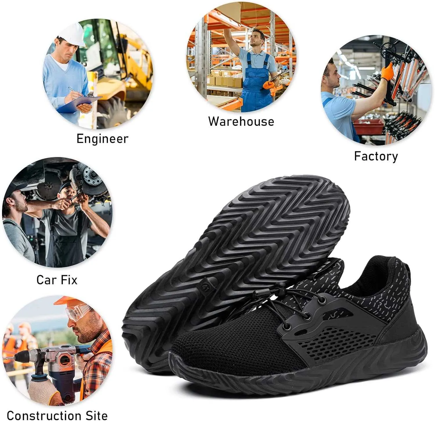 FURUIAN Steel Toe Shoes