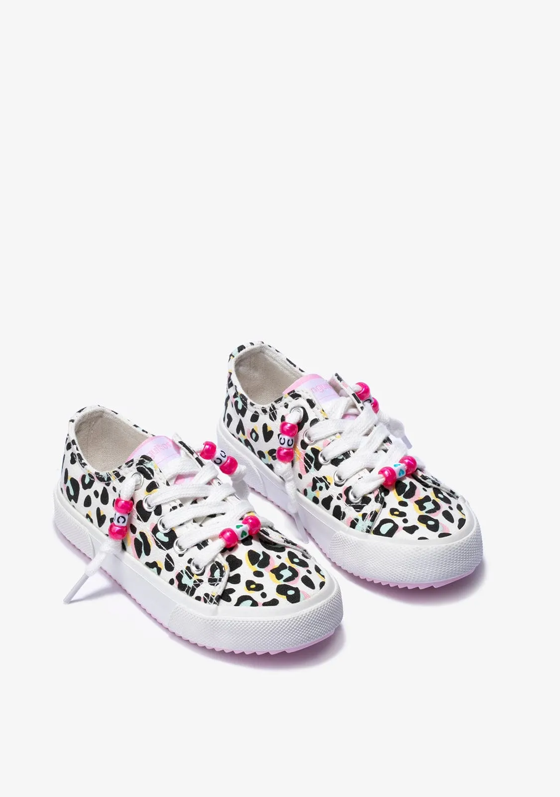 Girl's Leopard Sneakers Canvas