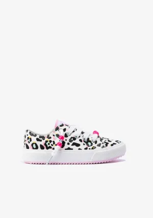 Girl's Leopard Sneakers Canvas