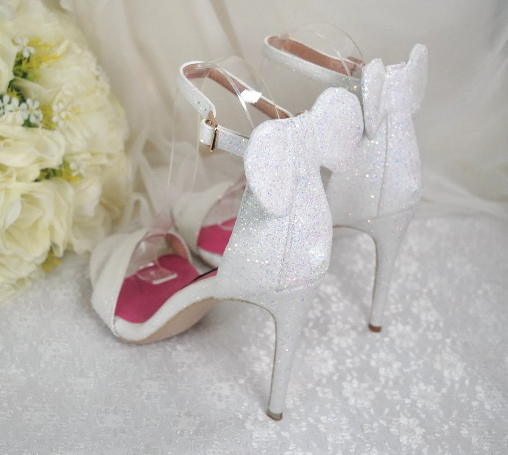 Glitter Mouse Ear Heels | Custom Colours