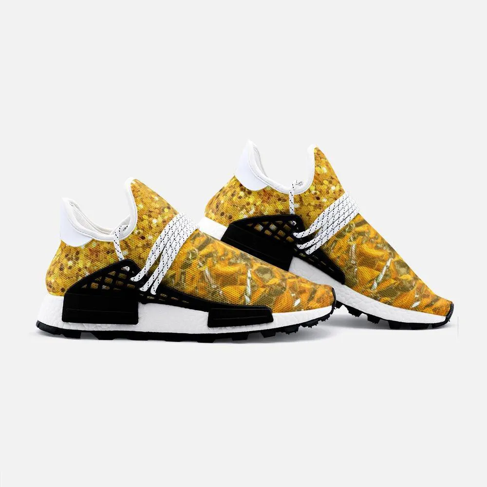 Gold pattern Unisex Lightweight Custom shoes