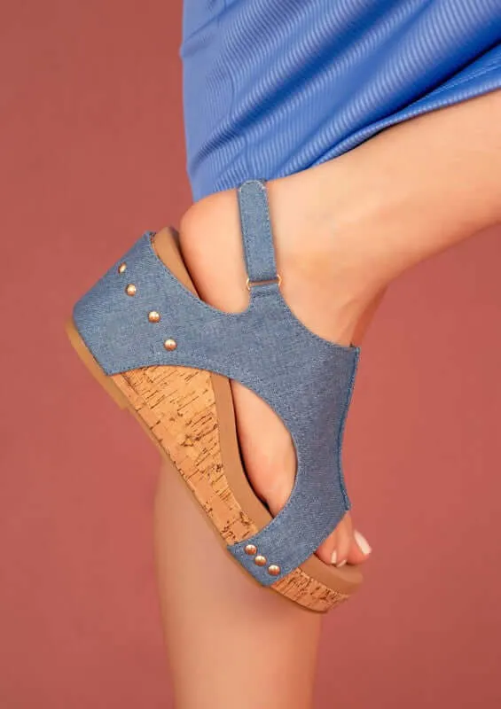 Hannah Wedge Sandals