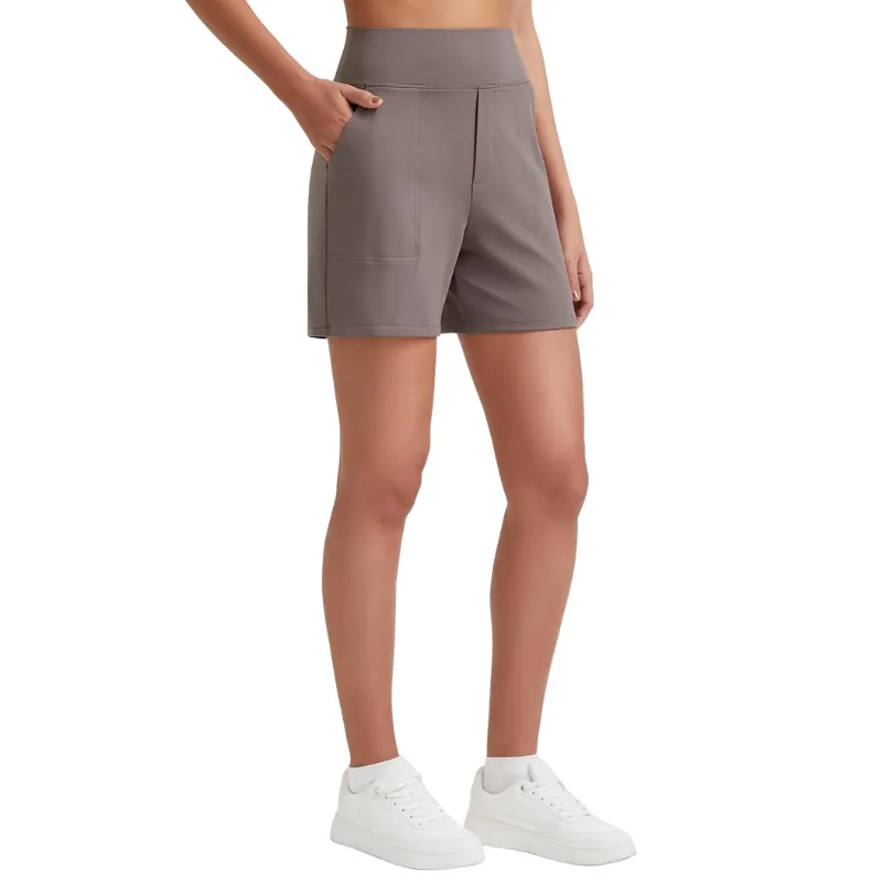 High Waisted Bermuda Yoga Shorts for Running Casual Wear