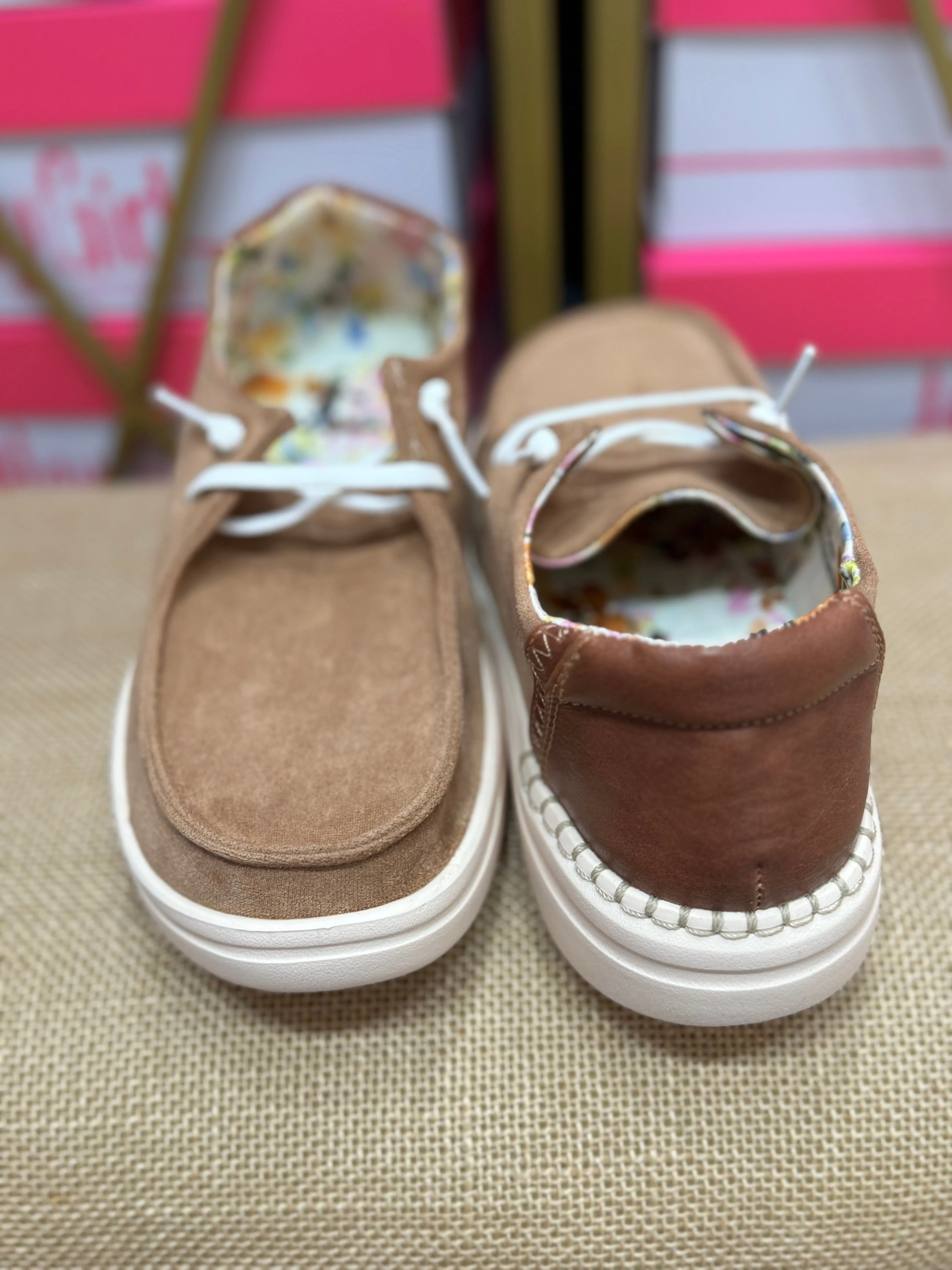 Kayak 2 by Corkys Footwear in Camel Faux Suede Final Sale