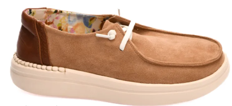 Kayak 2 by Corkys Footwear in Camel Faux Suede Final Sale