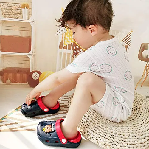Kids Classic Cute Cartoon Lightweight Sandals (Dark Blue Bear)
