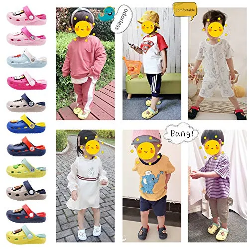 Kids Classic Cute Cartoon Lightweight Sandals (Dark Blue Bear)