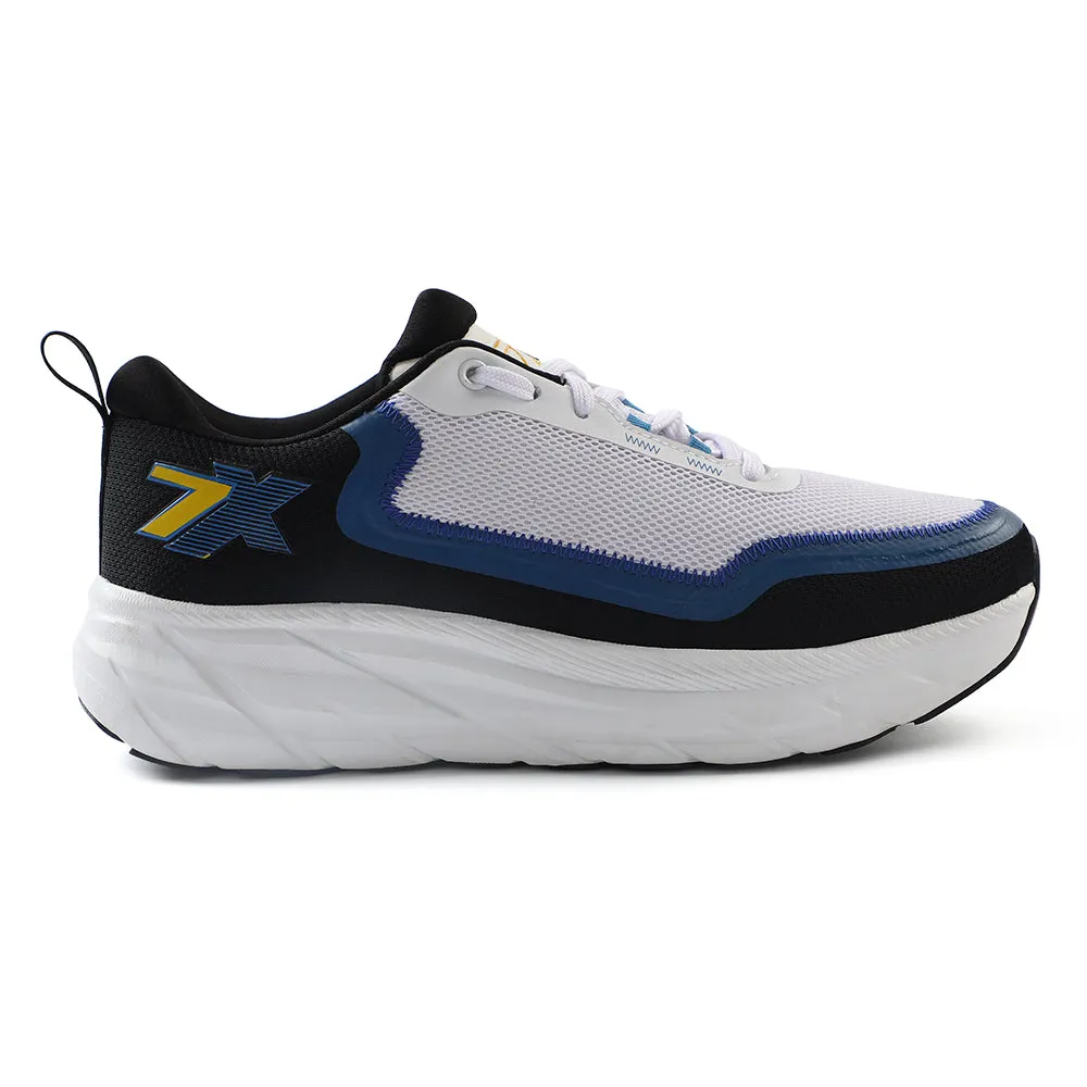 Leap7x White Sports Lacing Running Shoes For Men ROBUST-3E By Liberty