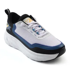 Leap7x White Sports Lacing Running Shoes For Men ROBUST-3E By Liberty