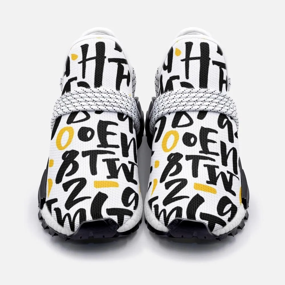 Letters pattern Unisex Lightweight Custom shoes