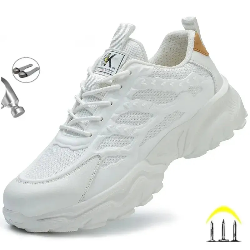 Lightweight Steel Toe Safety Shoes – Breathable, Puncture-Resistant Work Sneakers