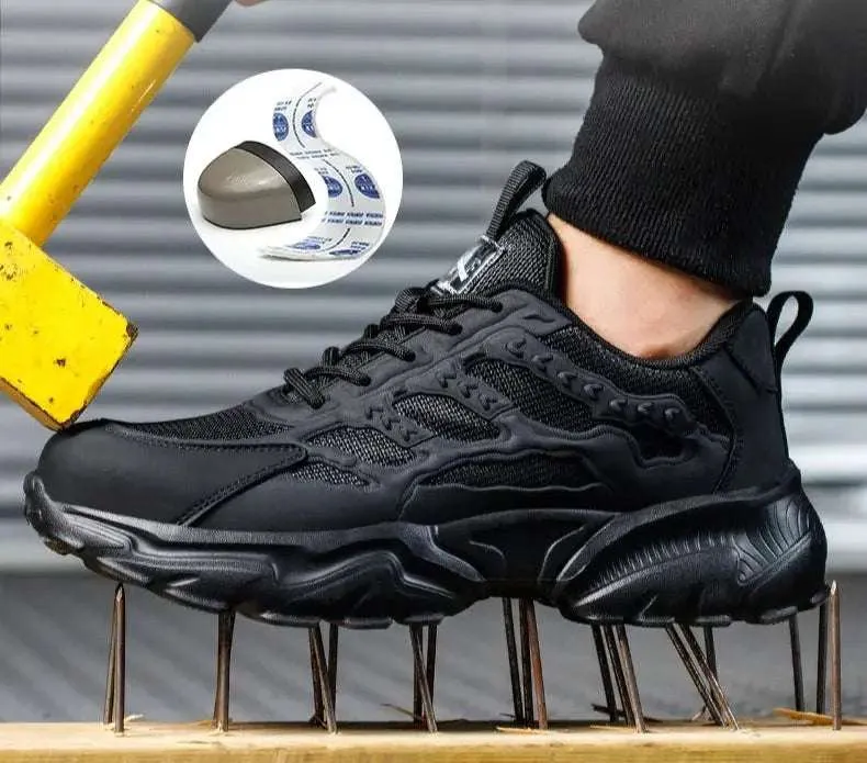 Lightweight Steel Toe Safety Shoes – Breathable, Puncture-Resistant Work Sneakers