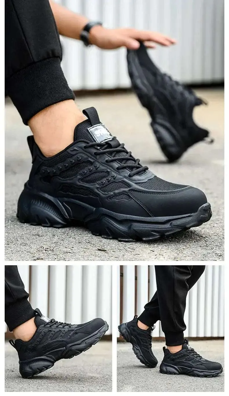 Lightweight Steel Toe Safety Shoes – Breathable, Puncture-Resistant Work Sneakers