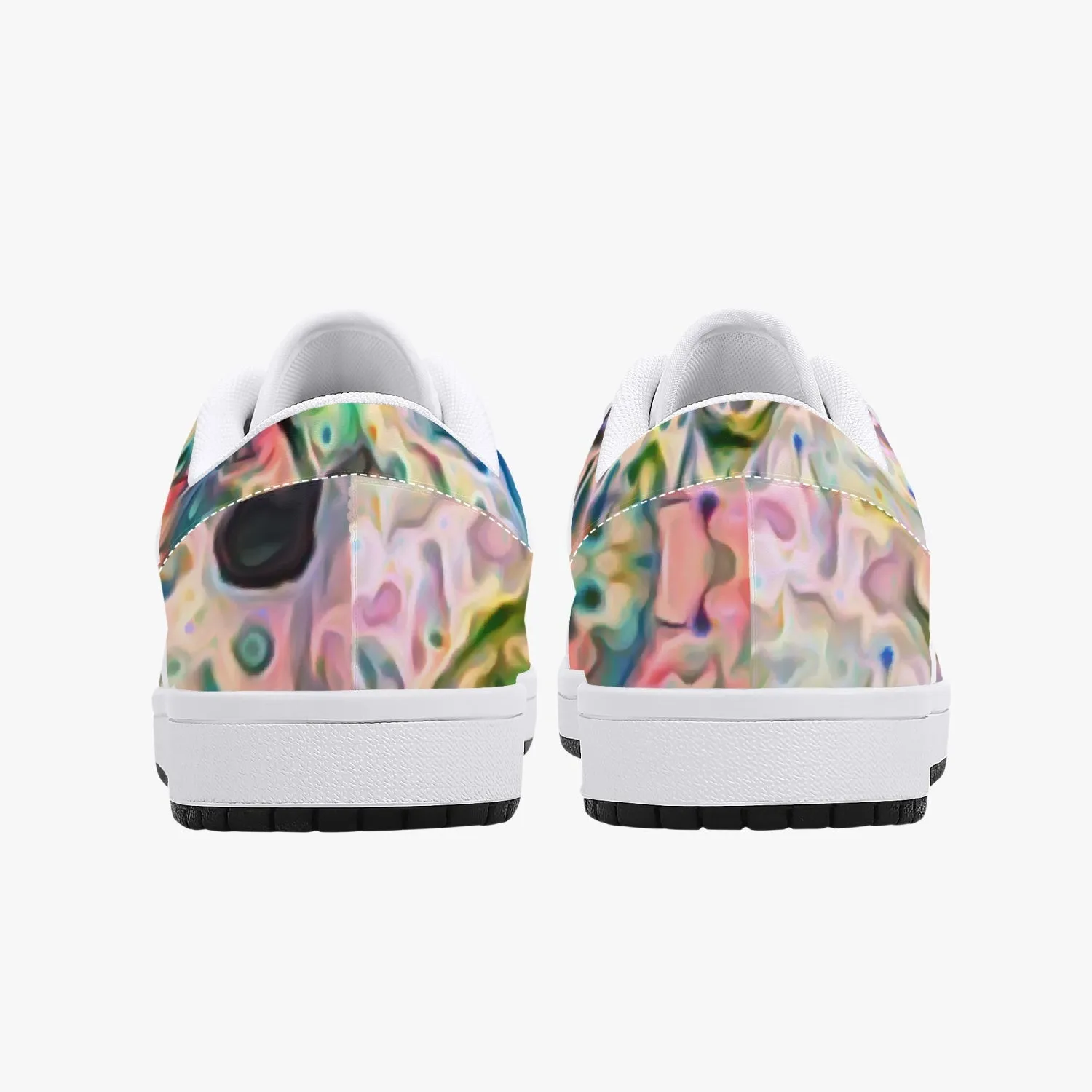 Lurian Wobble Psychedelic Split-Style Low-Top Sneakers