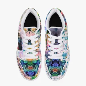 Lurian Wobble Psychedelic Split-Style Low-Top Sneakers