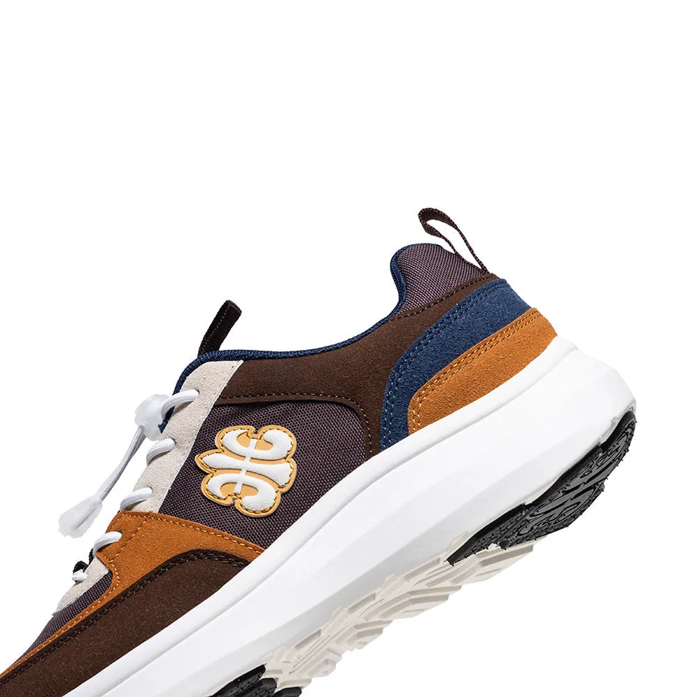 Men's Riviera Brown Blue Casual Sneakers 07843-775