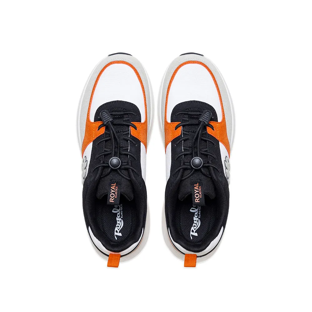 Men's Riviera White Black Orange Casual Sneakers 07843-029