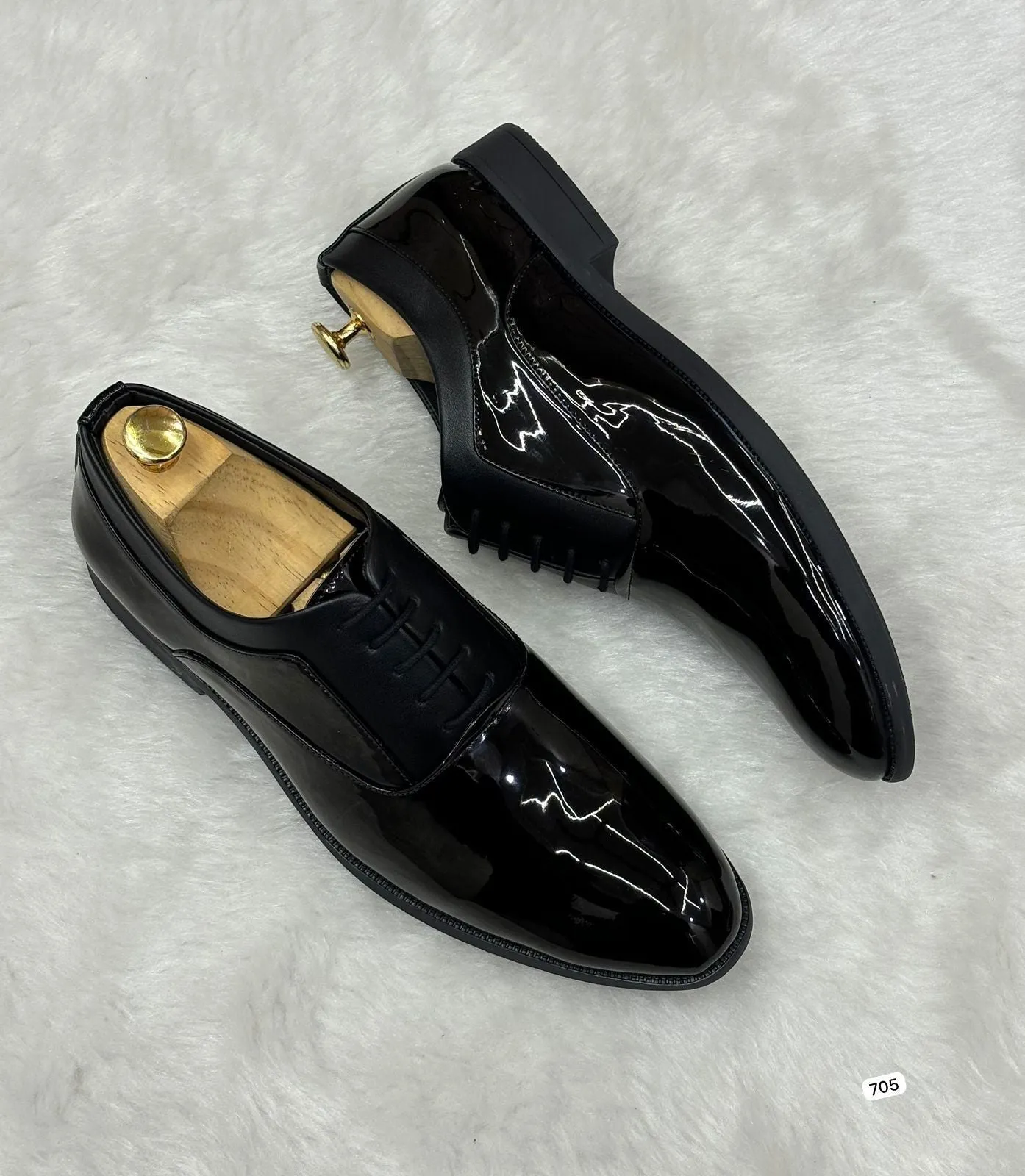 Men's Stylish Fashion Shiny Lace Up Shoes For Party & Formal Wear