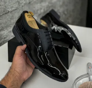 Men's Stylish Fashion Shiny Lace Up Shoes For Party & Formal Wear