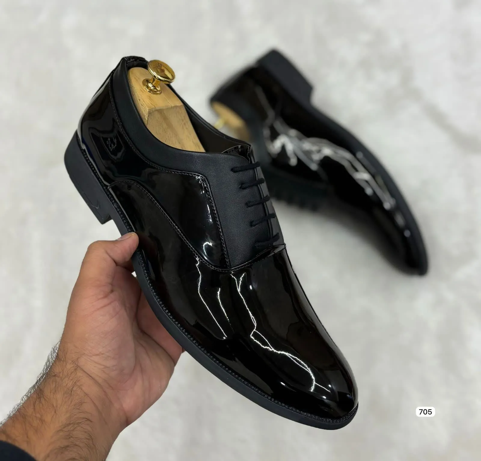 Men's Stylish Fashion Shiny Lace Up Shoes For Party & Formal Wear