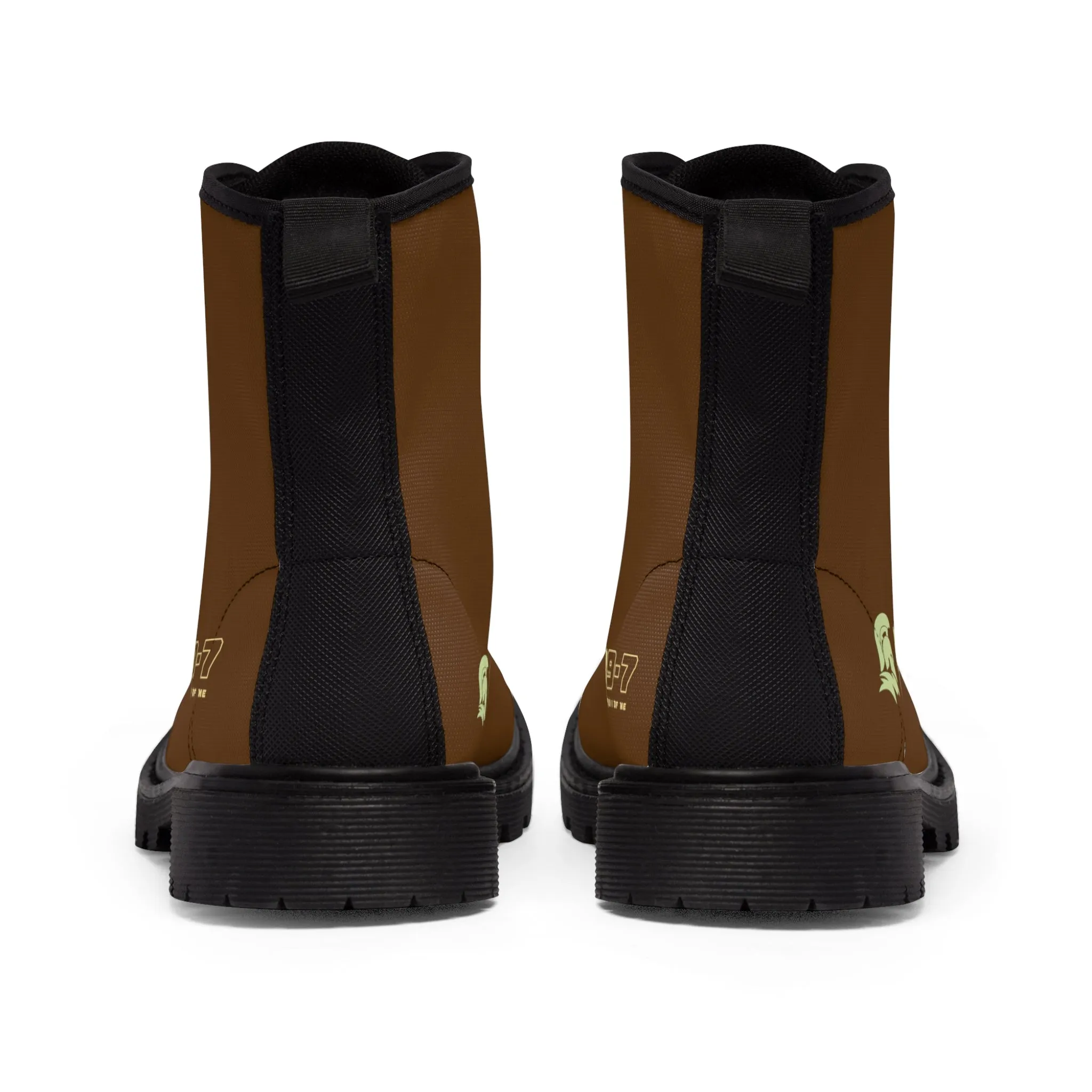 MR39S Brown Canvas Boots AOP