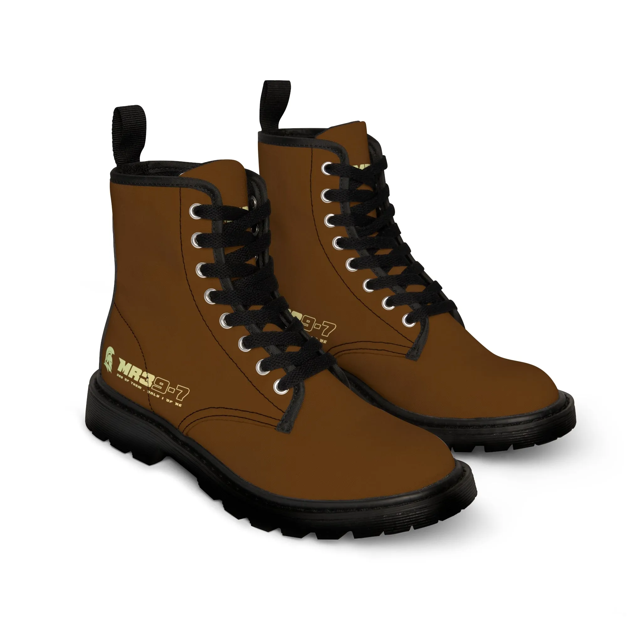 MR39S Brown Canvas Boots AOP