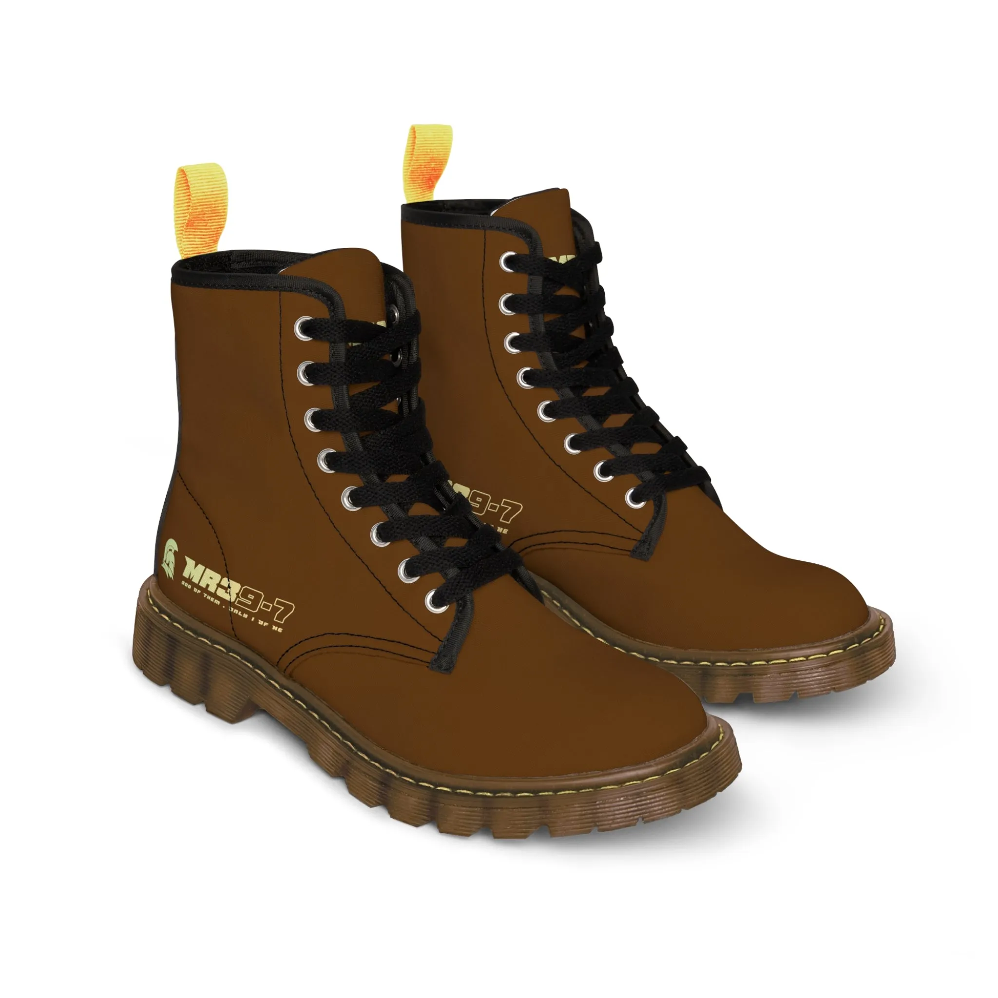 MR39S Brown Canvas Boots AOP