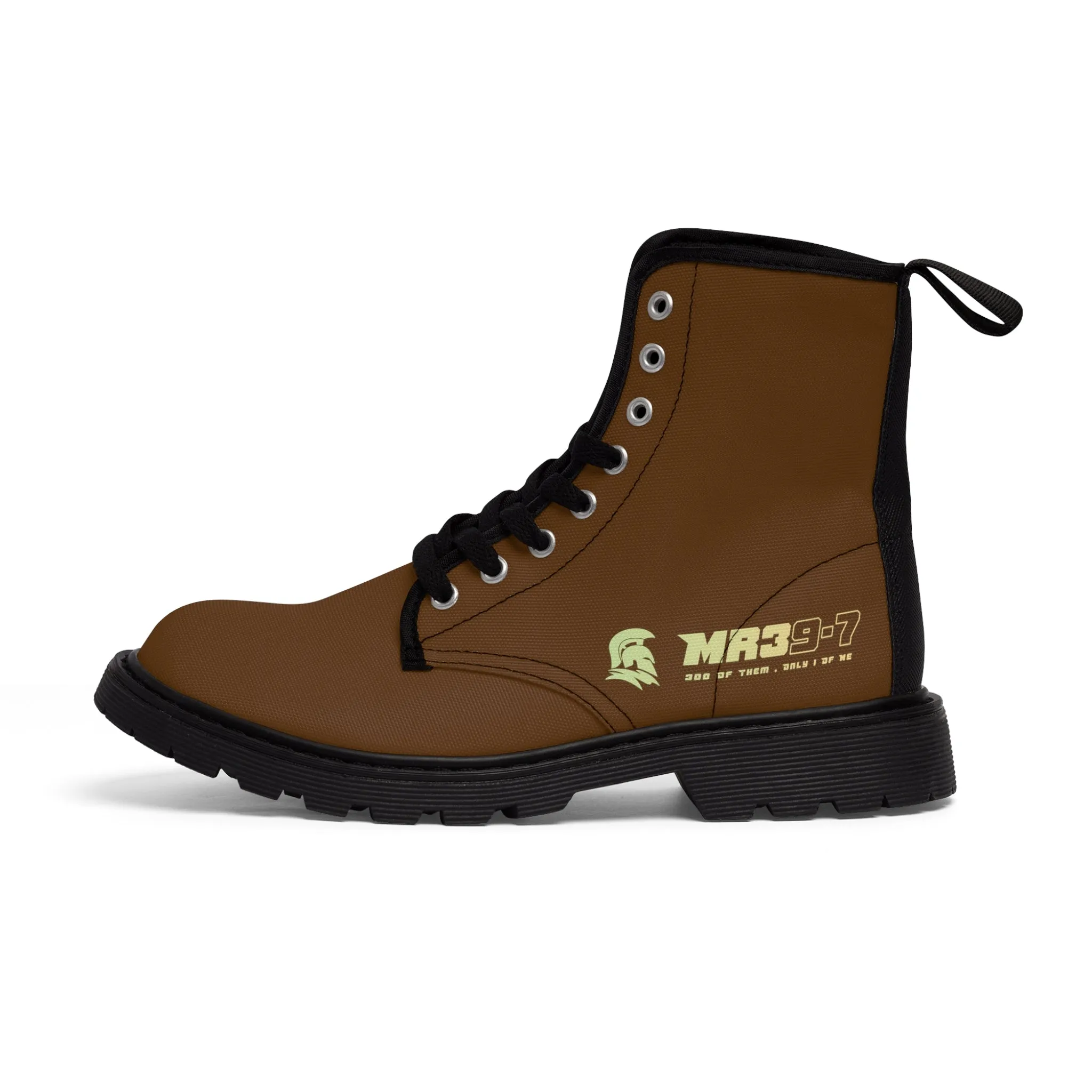 MR39S Brown Canvas Boots AOP