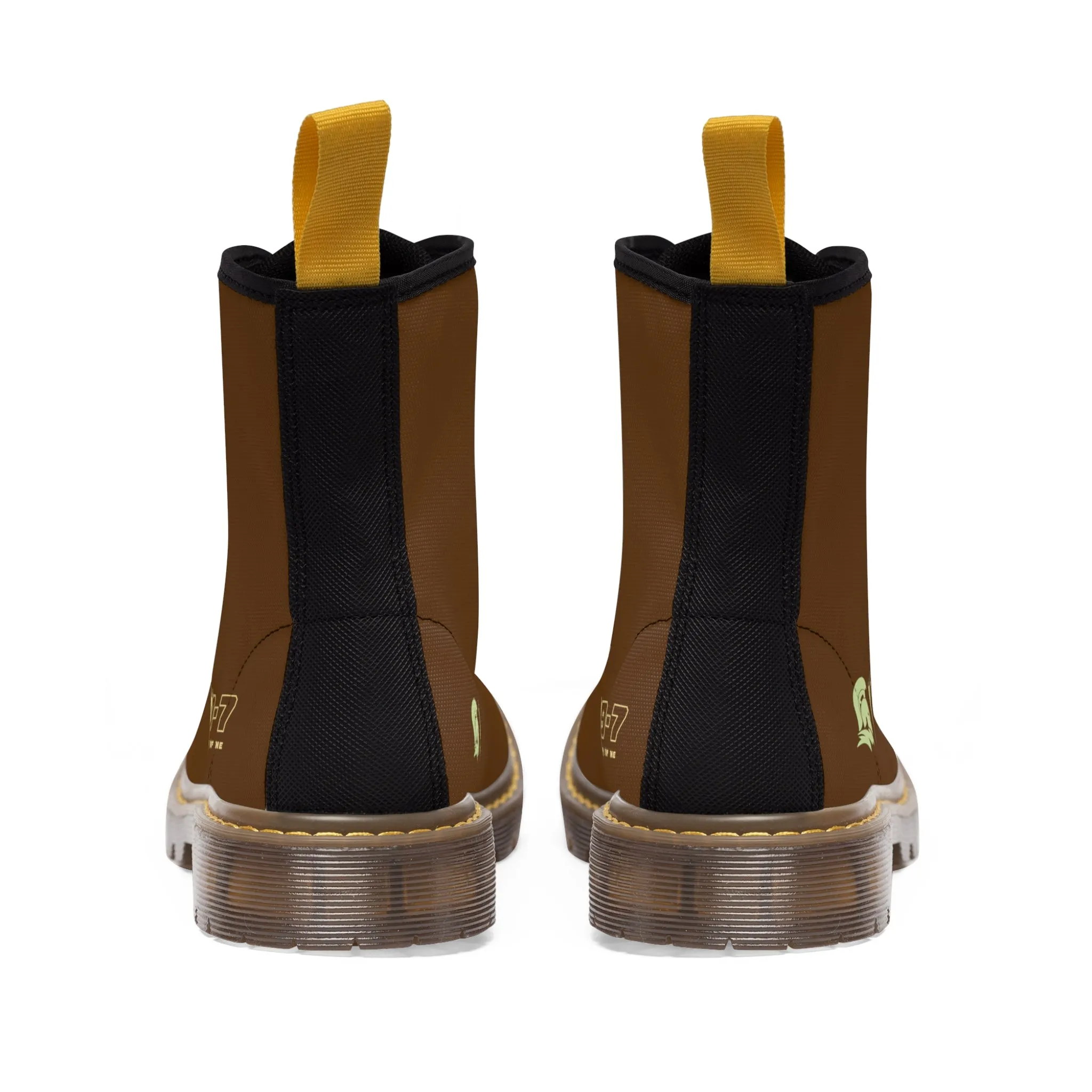 MR39S Brown Canvas Boots AOP