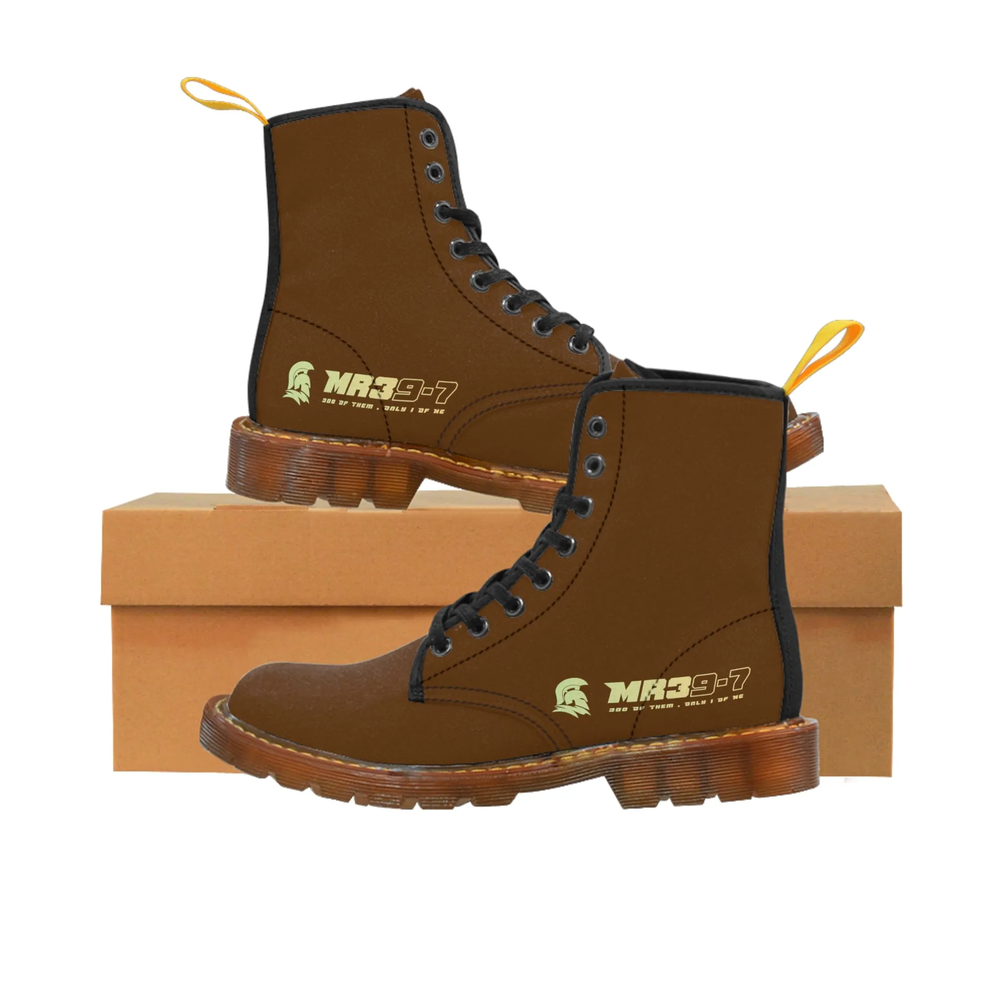 MR39S Brown Canvas Boots AOP