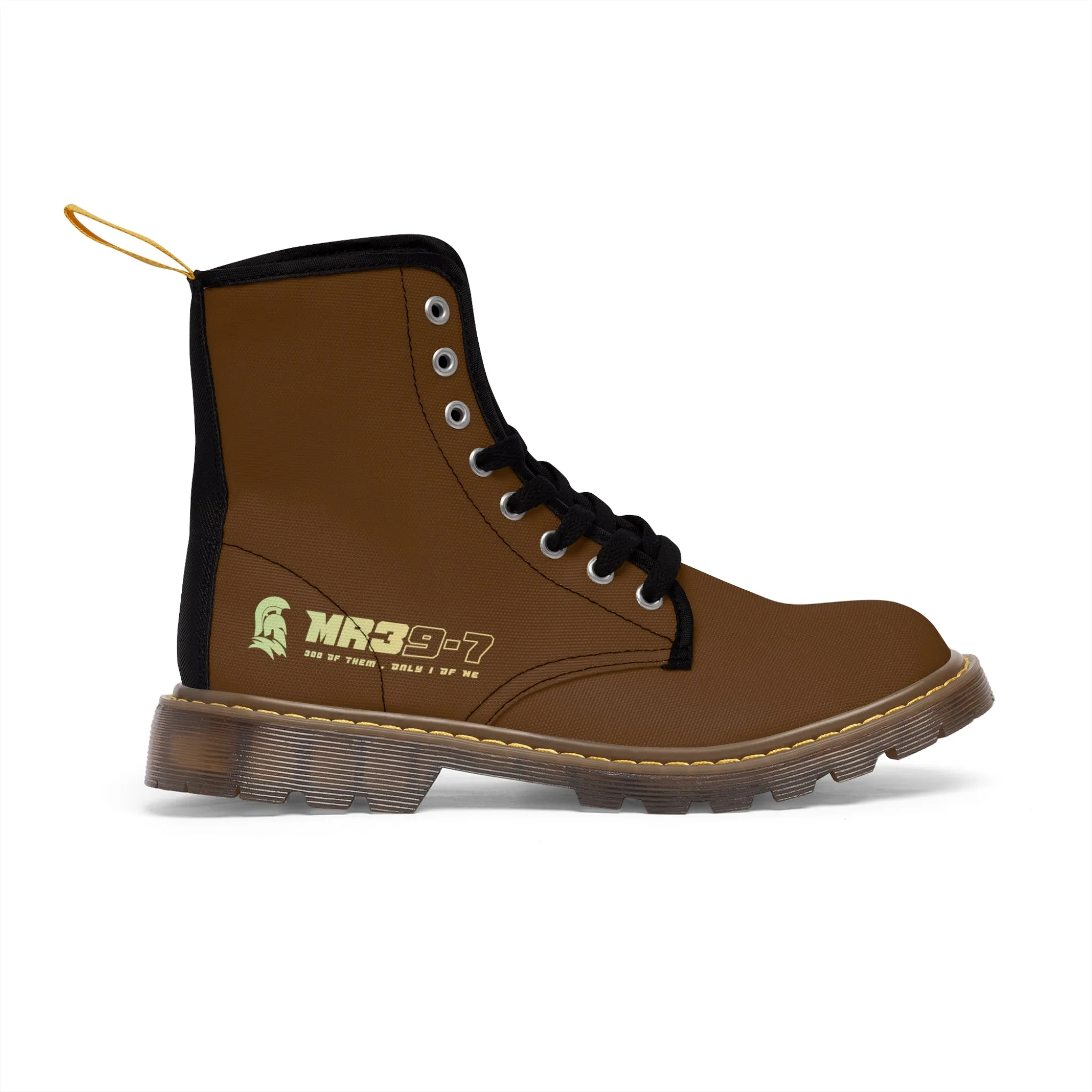 MR39S Brown Canvas Boots AOP
