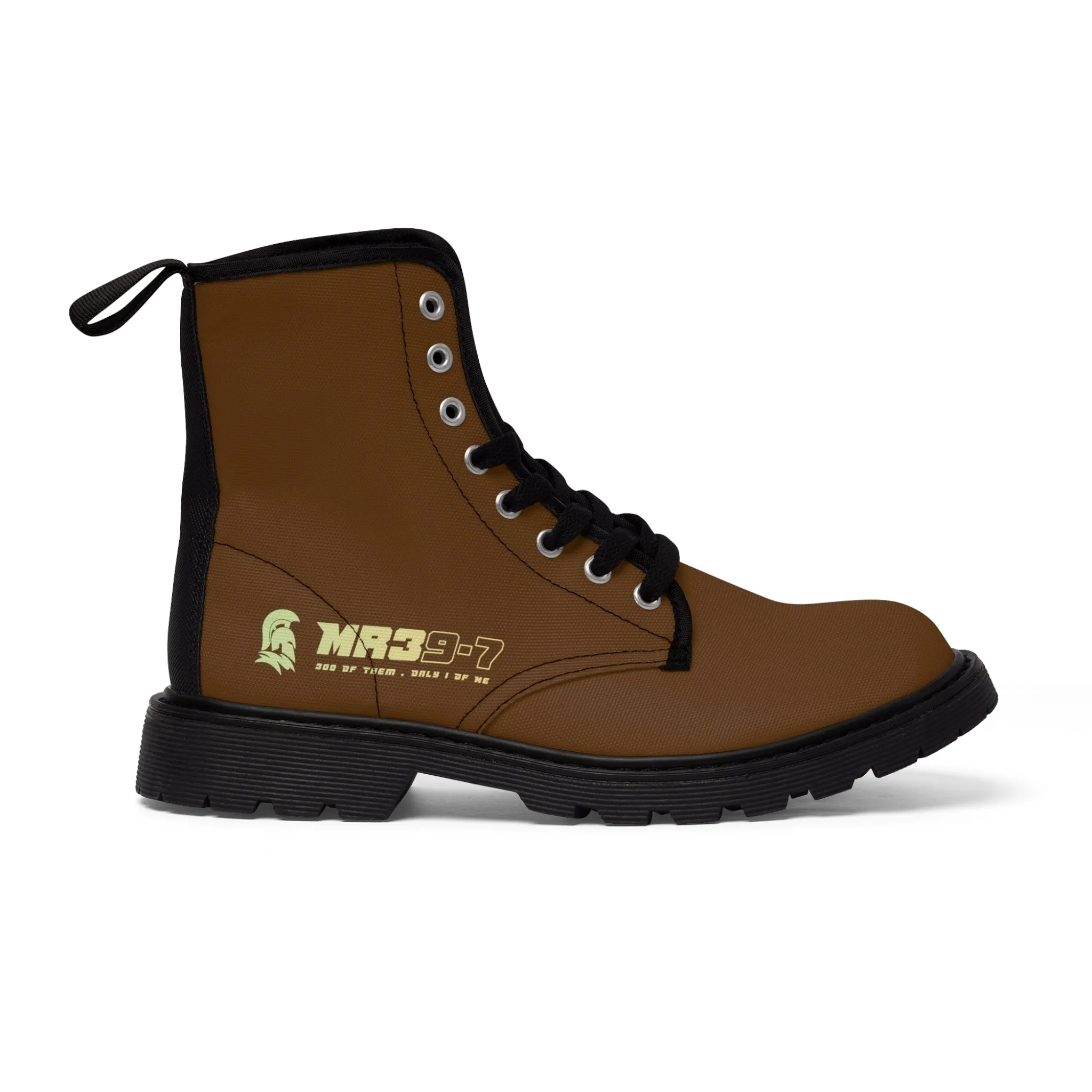MR39S Brown Canvas Boots AOP