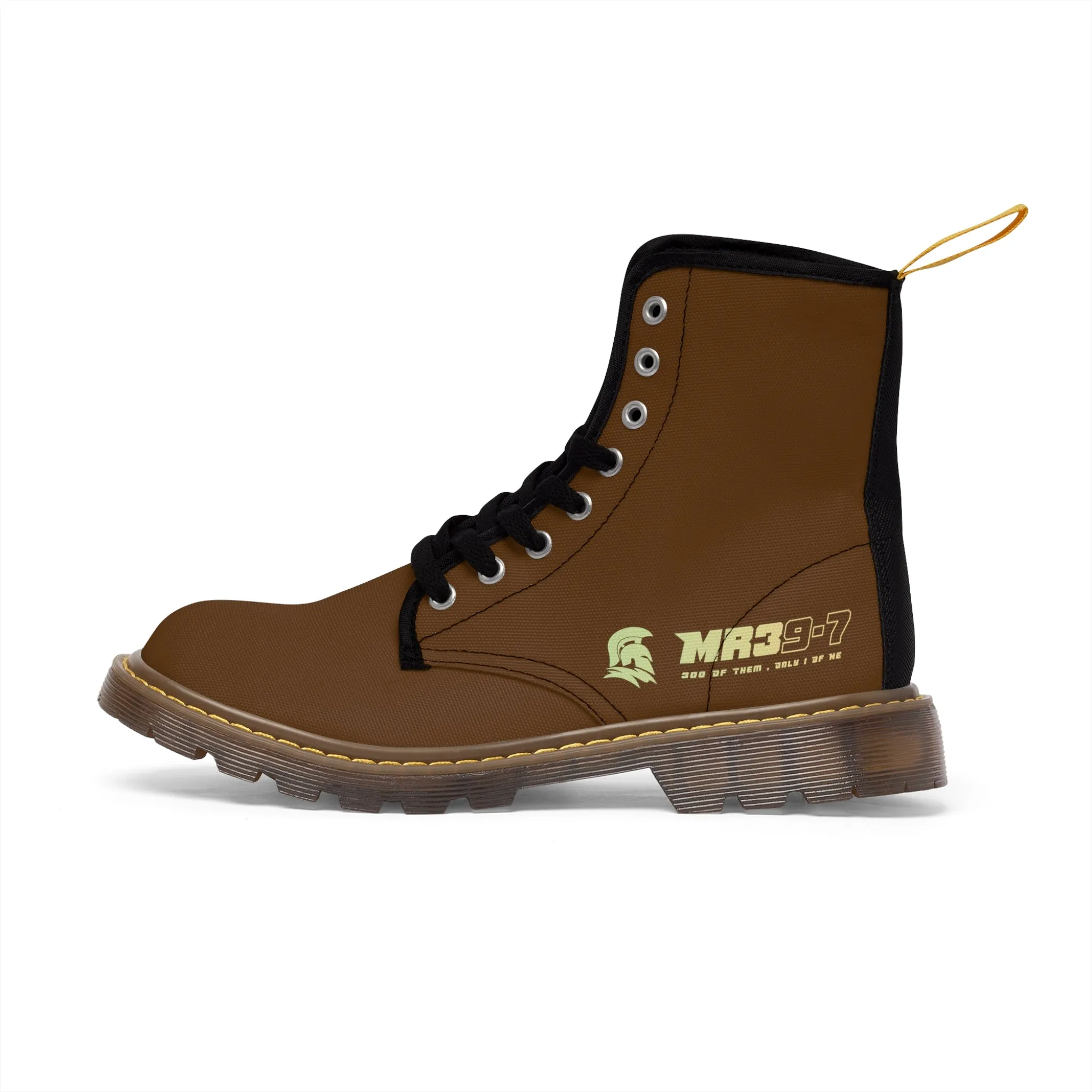 MR39S Brown Canvas Boots AOP