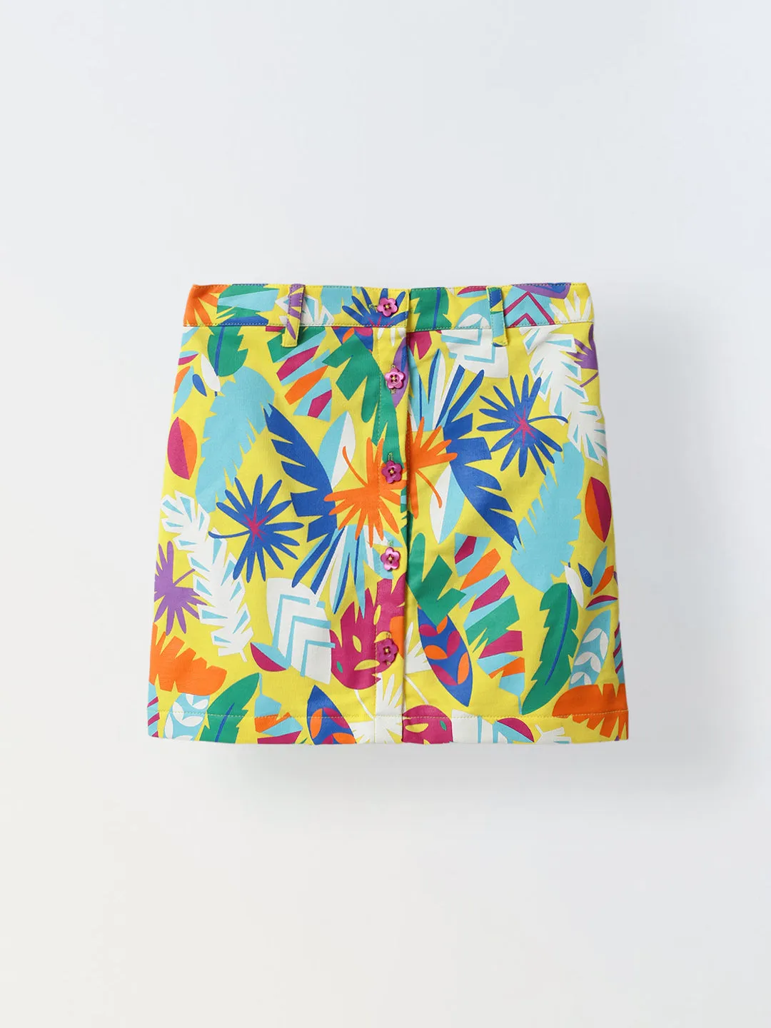Multi-Color Top and Skirt Set