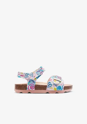 Multi Heart Buckle Bio Sandals