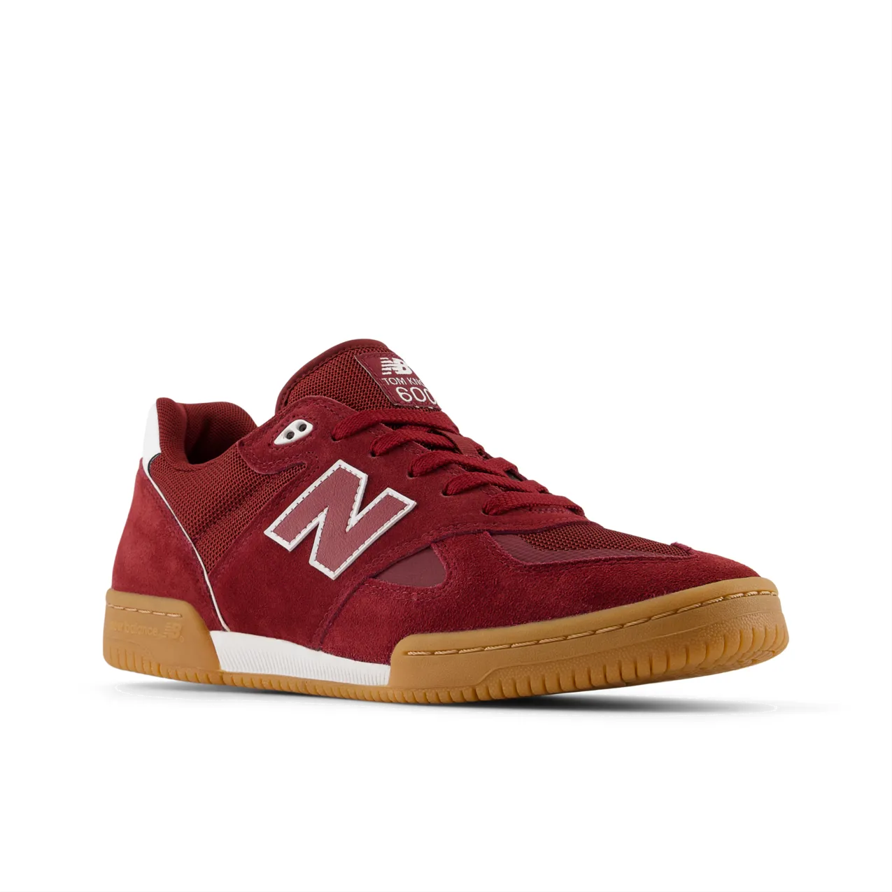 New Balance Numeric Men's Tom Knox 600 Burgundy White Shoes