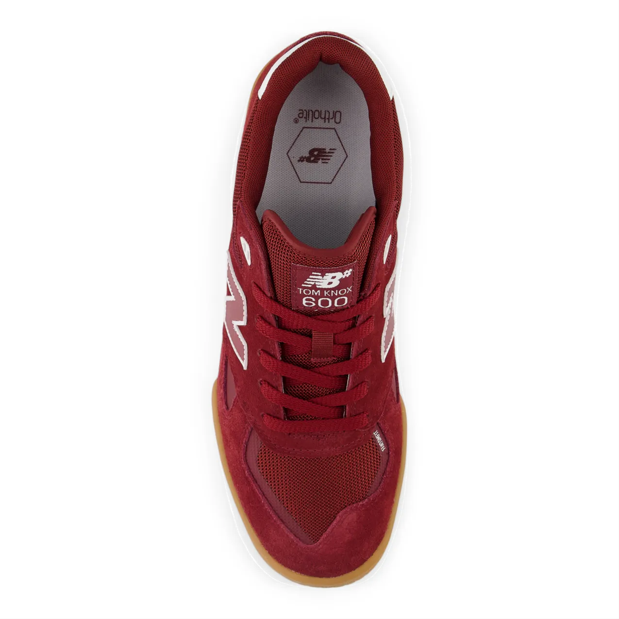 New Balance Numeric Men's Tom Knox 600 Burgundy White Shoes