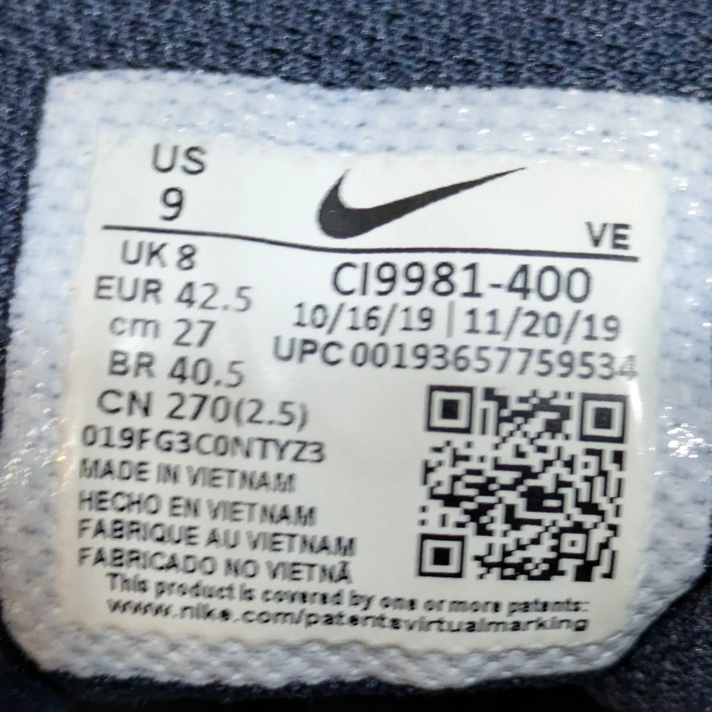 Nike Downshifter 10 Men's Running Shoes – UK 8 / EU 42.5 / US 9