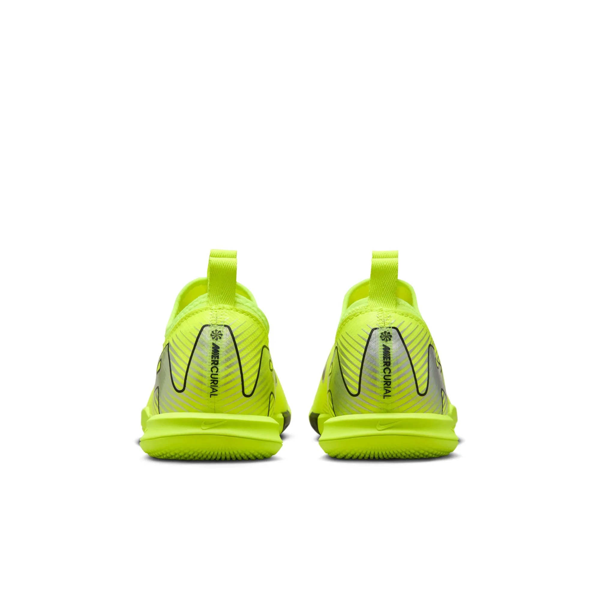Nike Junior Zoom Mercurial Vapor 10 Academy IC Soccer Cleats - Volt/Black