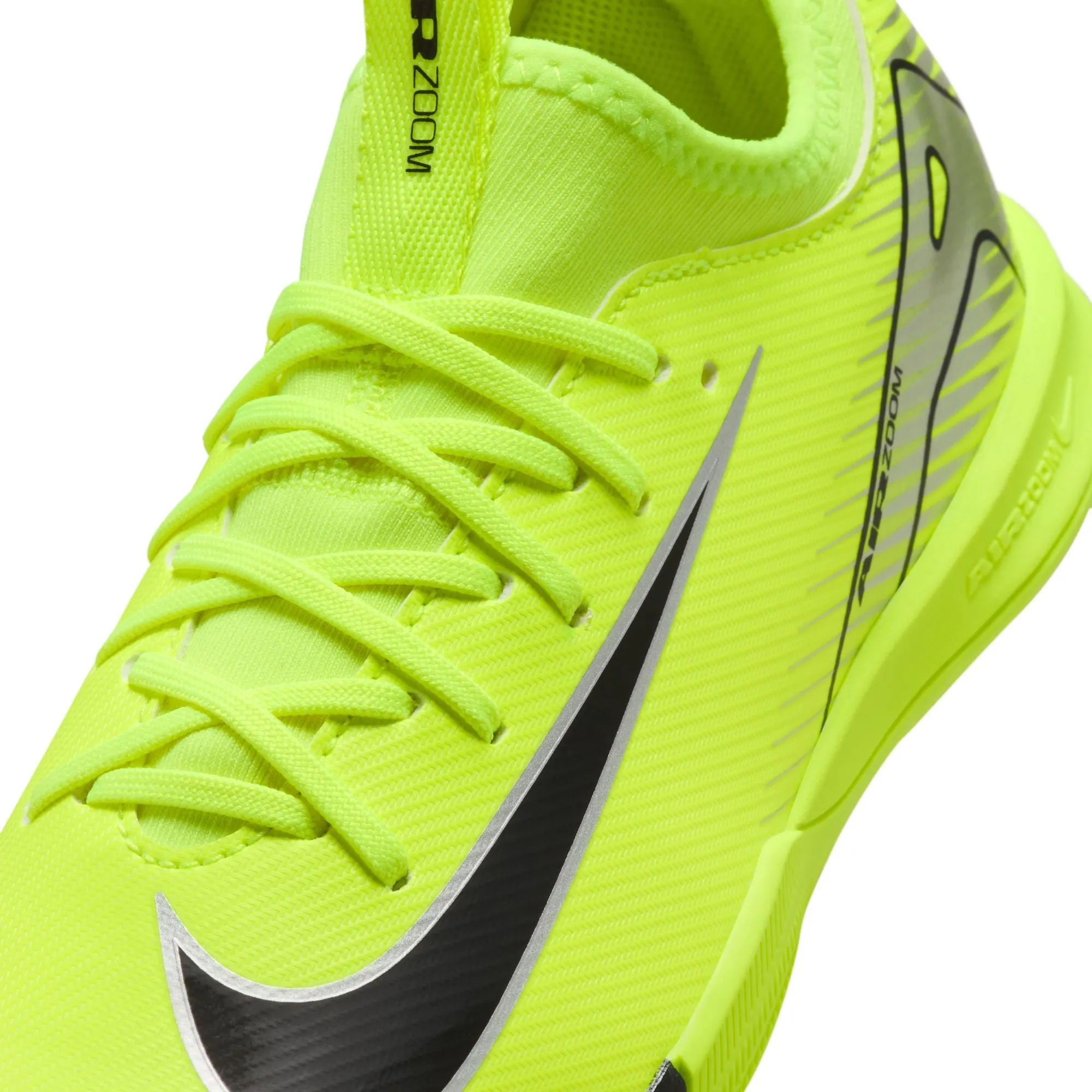 Nike Junior Zoom Mercurial Vapor 10 Academy IC Soccer Cleats - Volt/Black