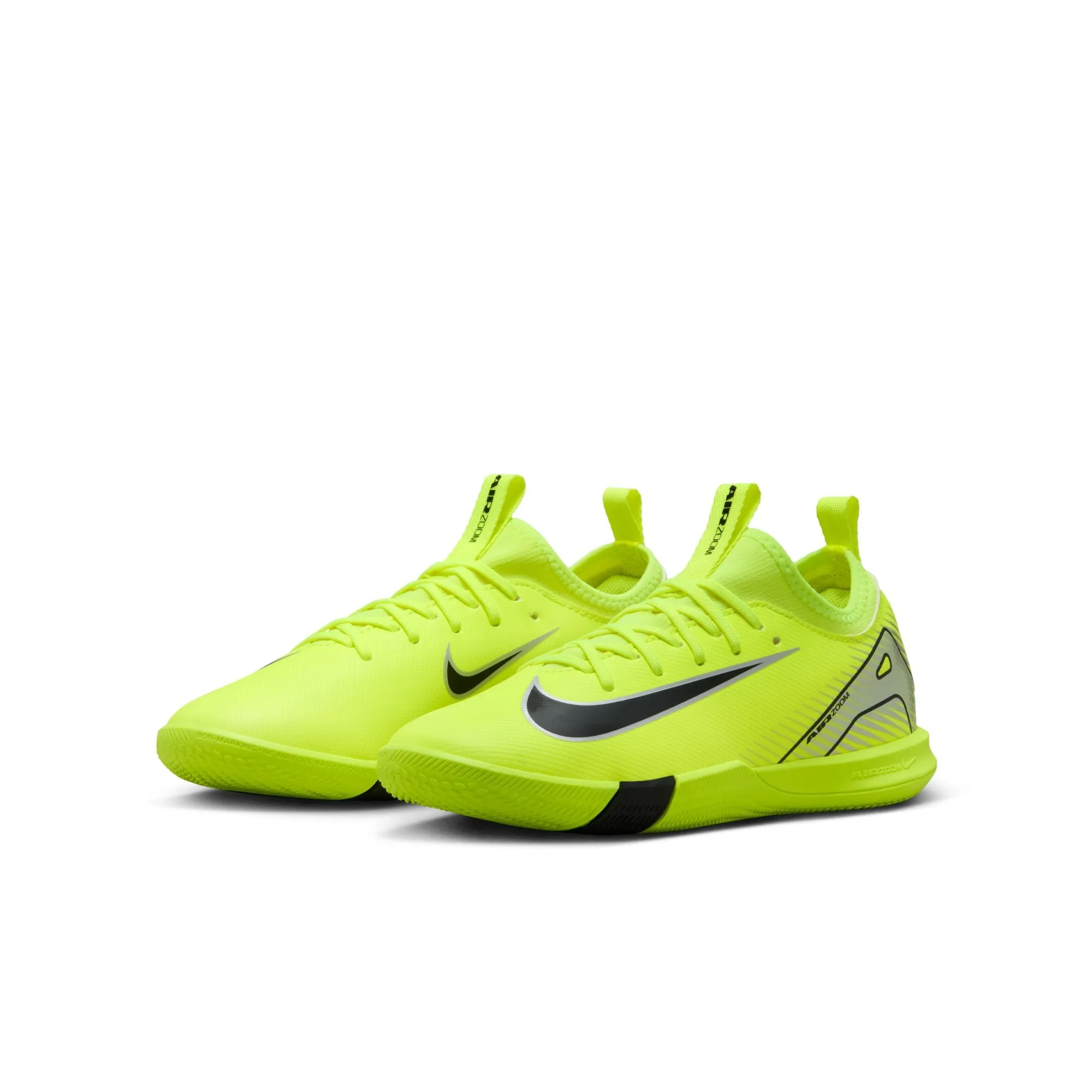 Nike Junior Zoom Mercurial Vapor 10 Academy IC Soccer Cleats - Volt/Black
