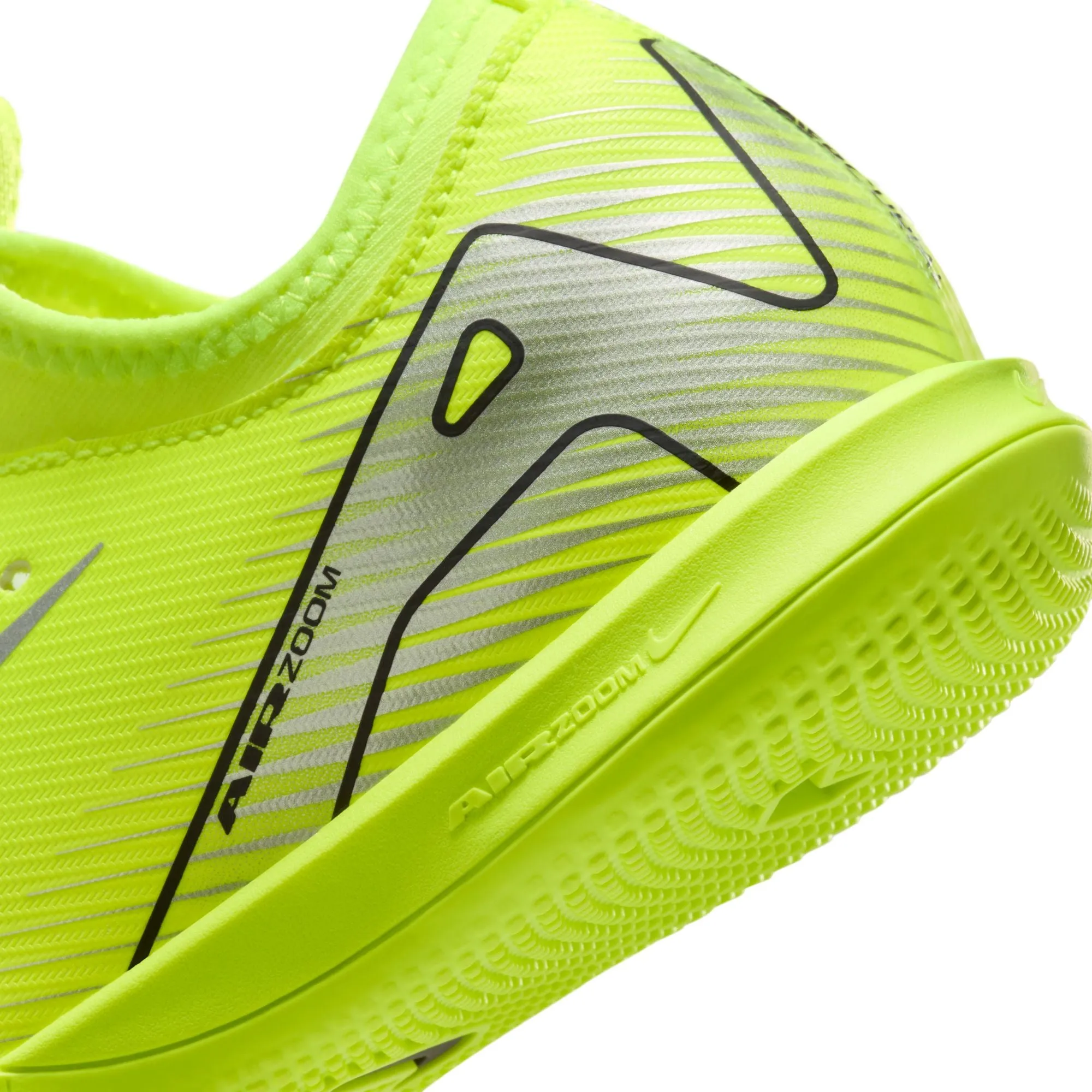 Nike Junior Zoom Mercurial Vapor 10 Academy IC Soccer Cleats - Volt/Black