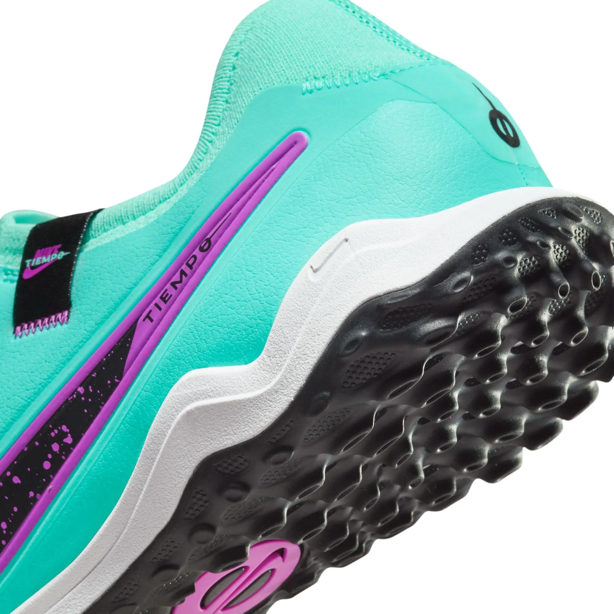 Nike Tiempo Legend 10 Pro TF Turf Soccer Cleat - Hyper Turquoise/Black/Fuchsia Dream