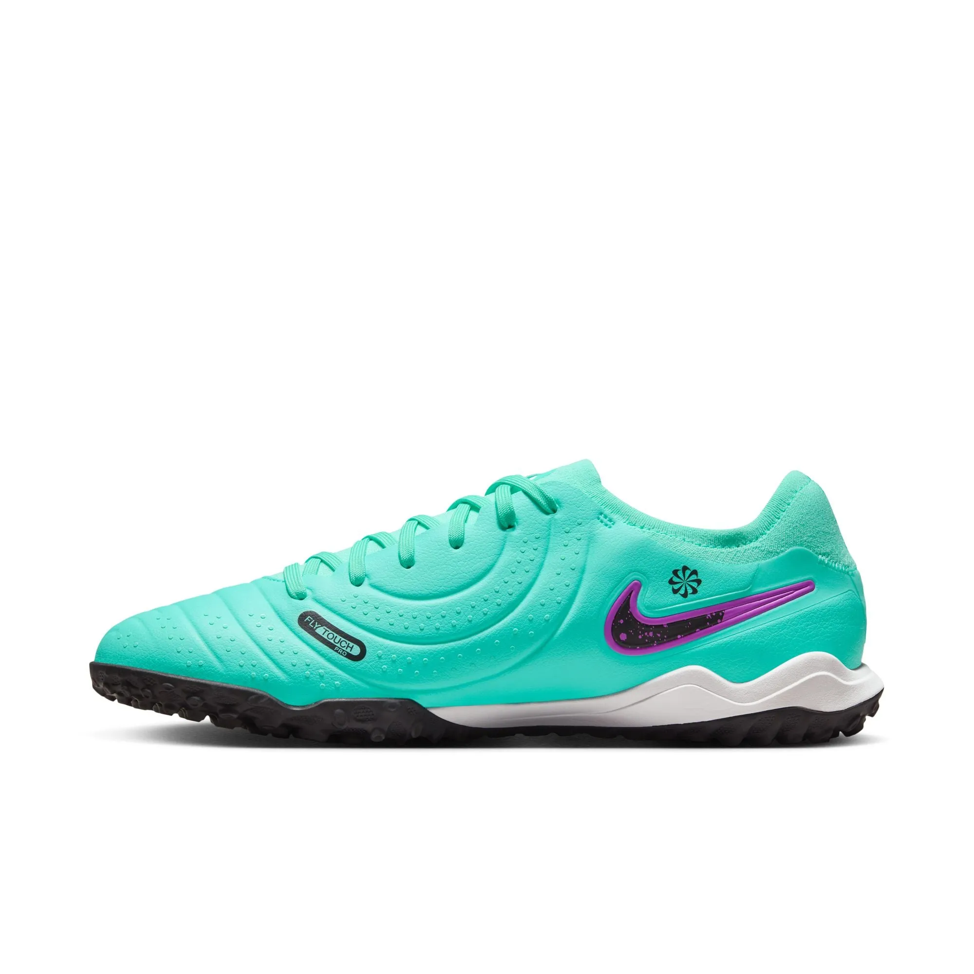 Nike Tiempo Legend 10 Pro TF Turf Soccer Cleat - Hyper Turquoise/Black/Fuchsia Dream