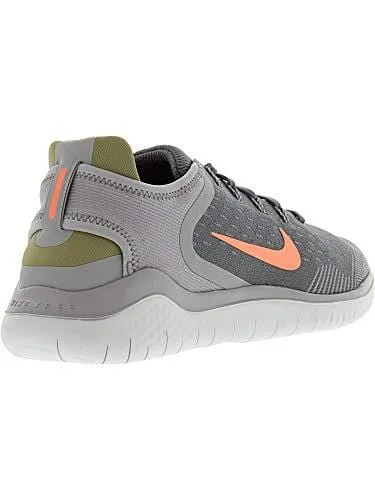 Nike Women's Free RN 2018 Running Shoe (7.5 B(M) US, Gunsmoke/Crimson Pulse/Atmosphere Grey)