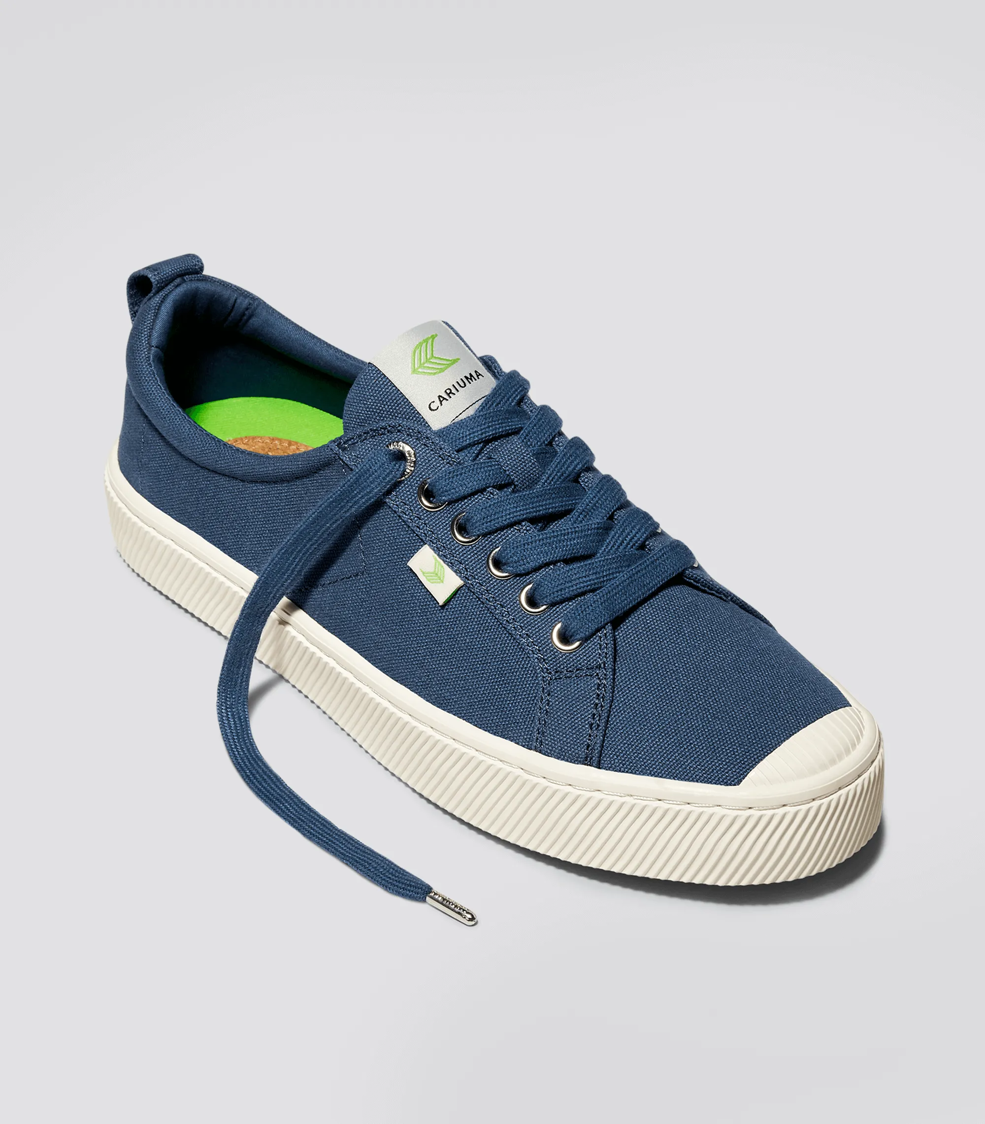 OCA Low Shadow Blue Canvas Sneaker Men