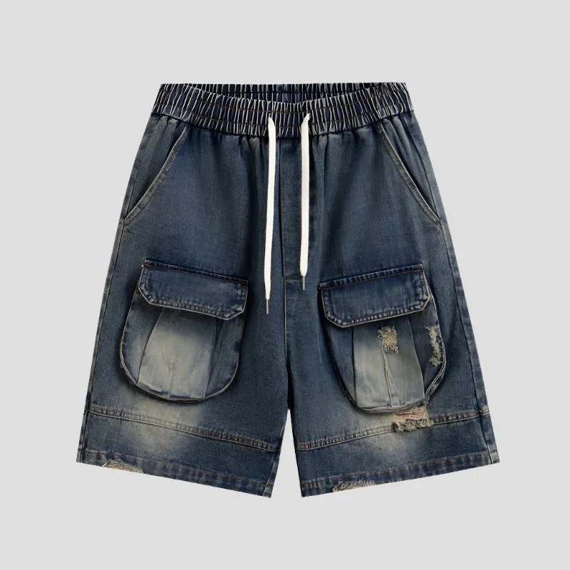 Old Money Denim Dargo Shorts - AXIS027