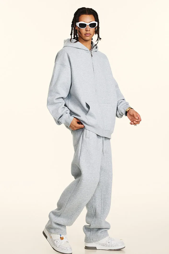 Oversized Zip-Up Hoodie and Jogger Set