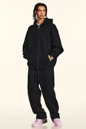 Oversized Zip-Up Hoodie and Jogger Set
