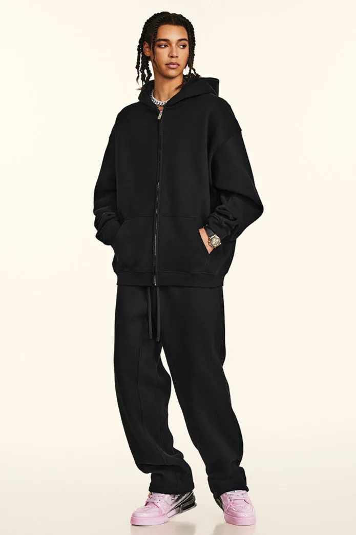 Oversized Zip-Up Hoodie and Jogger Set